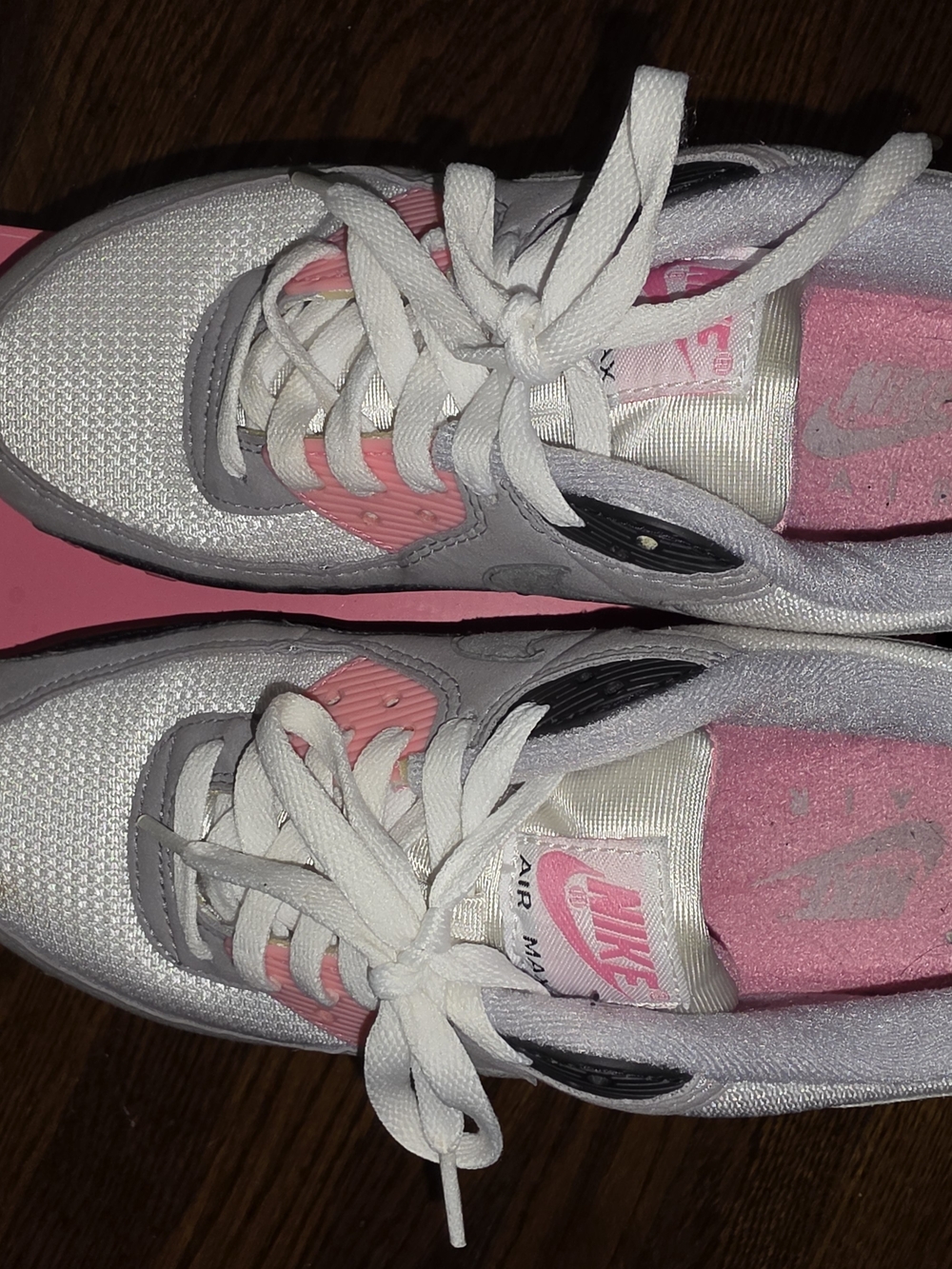 Nike Women’s Gray, Pink & Black Air-Style Sneakers - Picture 7 of 11
